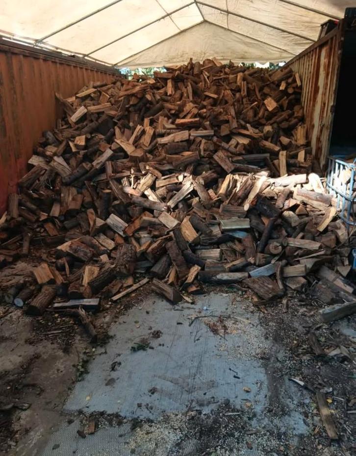 Droog brandhout eik en mengeling, Jardin & Terrasse, Bois de chauffage, Enlèvement