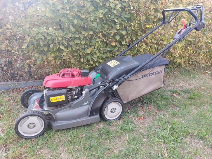 Honda HRX476 hydrostatic zelftrekker met meskoppeling, Tuin en Terras, Grasmaaiers, Zo goed als nieuw, Mulchfunctie, Opvangbak