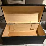 zwarte kist, Maison & Meubles, Accessoires pour la Maison | Coffres, 100 à 150 cm, Enlèvement, Utilisé, 50 à 75 cm