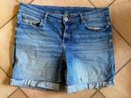H&M shorts Mom jeans vervaagd blauw Regular Waist T50, H&M, Gedragen, Broek of Spijkerbroek, Verzenden
