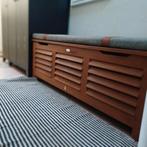 Zitbank en opbergbank Karlby hardhout met luxe kussen., Tuin en Terras, Ophalen, Zo goed als nieuw