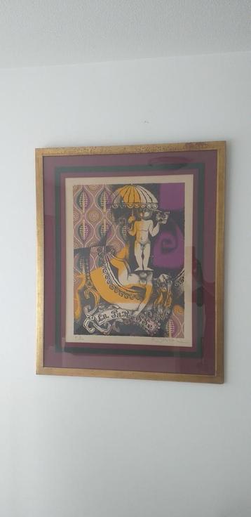 Prachtige Litho.Met potlood gesigneerd door de kunstenaar beschikbaar voor biedingen