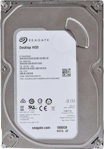 Seagate 1 TB (Terabyte) HDD Desktop 3,5 inch
