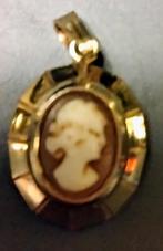 Antieke 18 karaat gouden Camee hanger, Ophalen, Goud