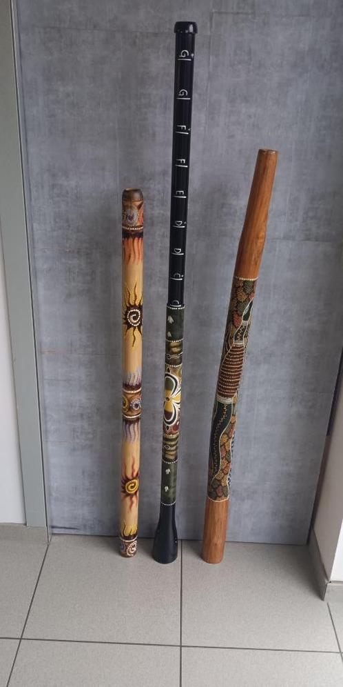 Originele didgeridoo uit Australia,1 bamboo ,1 oefen didgeri, Muziek en Instrumenten, Blaasinstrumenten | Didgeridoos, Zo goed als nieuw