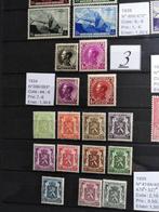 Veel nieuwe postzegels uit België - jaren 1930/53, Postzegels en Munten, Met stempel, Verzenden, Orginele gom, Postfris