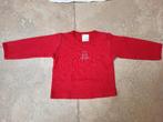 1 euro koopjes ! rood truitje mt 68, Kinderen en Baby's, Babykleding | Maat 68, Ophalen of Verzenden, Zo goed als nieuw, Meisje