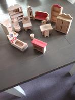 Houten minimeubeltjes voor poppenhuis, Enfants & Bébés, Jouets | Maisons de poupées, Comme neuf, Maison de poupées, Enlèvement ou Envoi