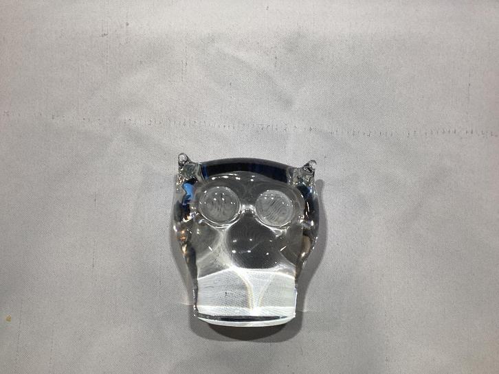 Hibou en cristal transparent. 164/H., Antiquités & Art, Antiquités | Verre & Cristal, Enlèvement