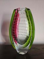 Murano sommerso rosenthal multi color vaas jaren 80, Ophalen