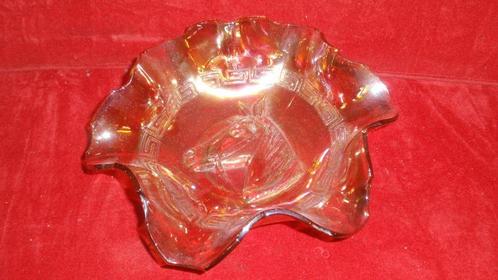 Mari Gold Amerikaans glas bord met paard, Antiek en Kunst, Antiek | Glaswerk en Kristal, Ophalen of Verzenden
