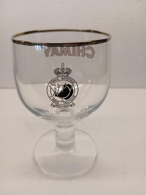 CHIMAY Air Force 2-Wing Tactical Gourmet staand glas, Verzamelen, Biermerken, Zo goed als nieuw, Glas of Glazen, Overige merken