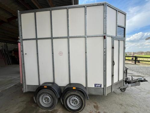 2-paards trailer Van Damme, Dieren en Toebehoren, Paarden en Pony's | Trailers en Aanhangwagens, Gebruikt, 2-paards trailer, Hout
