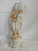 Ancienne statue de Marie (blanc/doré), Antiquités & Art, Enlèvement ou Envoi