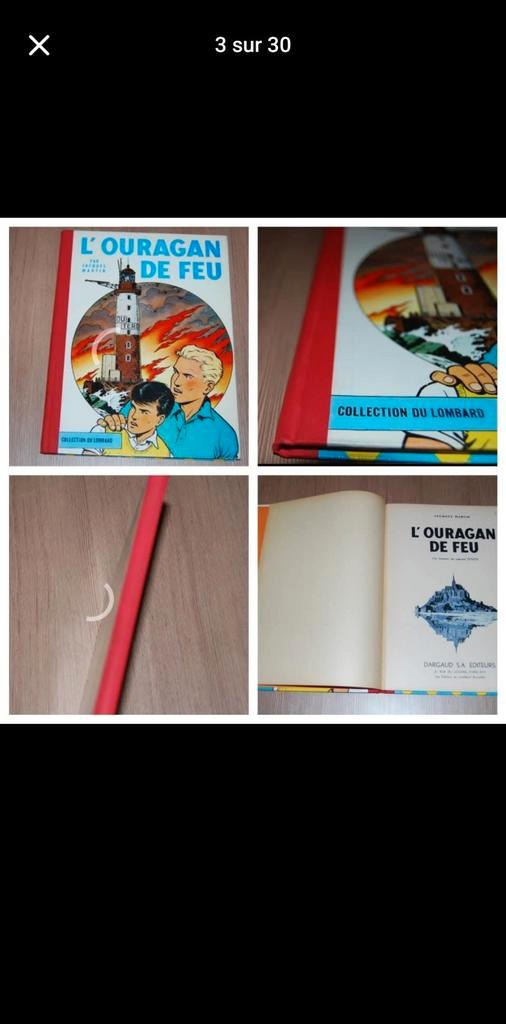 L'ouragan de feu 1961 E.O état nickel, Verzamelen, Overige Verzamelen, Zo goed als nieuw, Ophalen of Verzenden