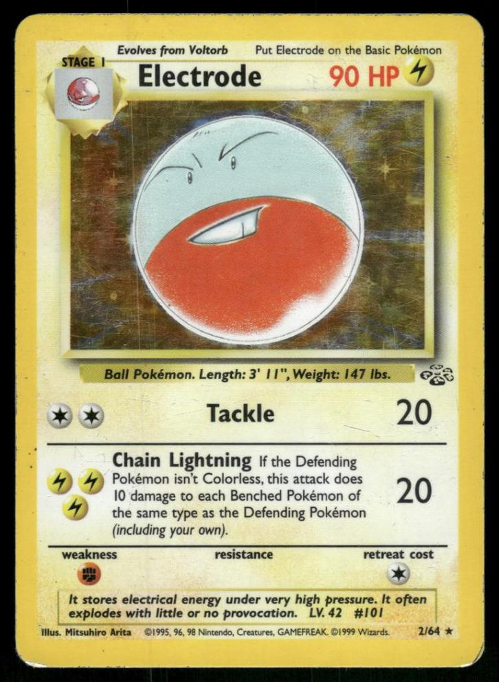 Electrode 2/64 - Jungle (Good), Hobby en Vrije tijd, Verzamelkaartspellen | Pokémon, Gebruikt, Verzenden