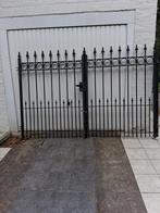 Smeedijzeren poort vol ijzer gemetalliseerd en gepoederlakt, Ophalen, Zo goed als nieuw, IJzer