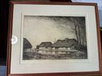 ets dirk baksteen, Antiek en Kunst, Kunst | Etsen en Gravures, Ophalen of Verzenden