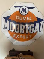 Duvel Moortgat export  emaille bordje collector, Duvel, Gebruikt, Ophalen