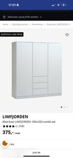 Kledingkast Limfjorden Jysk, Huis en Inrichting, Kasten | Kleerkasten, Ophalen, Gebruikt, 150 tot 200 cm, 150 tot 200 cm