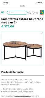 Nieuwe salontafel, Huis en Inrichting, Ophalen, Nieuw, Rond