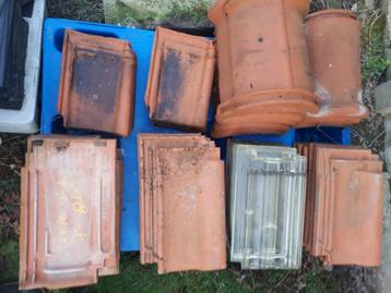 dakpannen en natuurleien te koop, Doe-het-zelf en Bouw, Ophalen, Gebruikt, Steen of Klei, Dakpannen