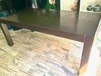 Houten eettafel (200x100cm) met 6 stoelen, Ophalen, Gebruikt, 50 tot 100 cm, 150 tot 200 cm