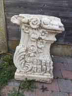 Tuinbeeld sokkel met bloemen., Ophalen, Gebruikt, Beton, Overige typen