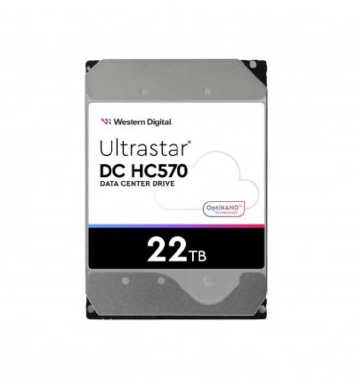 WD Ultrastar DC HC570 (SATA 6Gb/s) WUH722222ALE6L4 22tb, Computers en Software, Harde schijven, Nieuw, Desktop, Intern, HDD, SATA