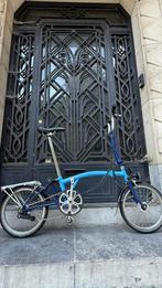 Brompton H6R bleu 6 vitesses lumière en excellent état, Vitesses, Brompton, Comme neuf, Enlèvement