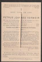 Carte de prière Vermeir, Collections, Envoi, Image pieuse