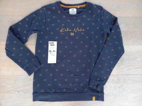 Donkerblauwe sweater trui met vosjes Koko Noko 10 J - M 140, Kinderen en Baby's, Kinderkleding | Maat 140, Zo goed als nieuw, Jongen