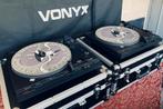 2x C.E.C. Disco 4000 draaitafels met flightcases, Audio, Tv en Foto, Professionele apparaten, Ophalen, Gebruikt, Audio