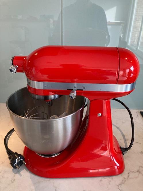 Kitchenaid Artisan MINI Rouge - robot pâtissier 3,3 l, Elektronische apparatuur, Keukenmixers, Zo goed als nieuw, 3 tot 4 liter