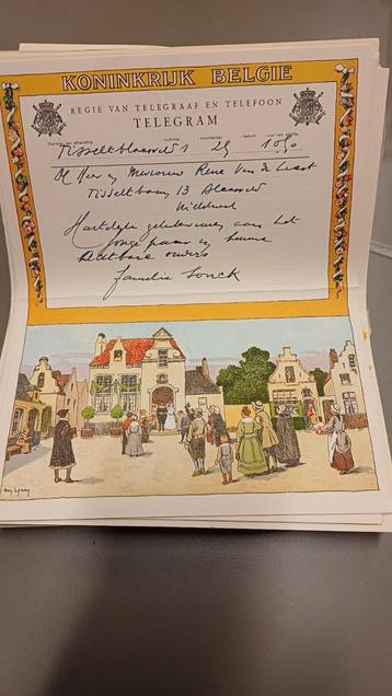 70 telegrammen 1958 beschikbaar voor biedingen