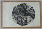 JOSEF FASSBENDER / RUNDE KOMPOSITION / ZW-W LITHO / 56x82cm, Antiek en Kunst, Kunst | Litho's en Zeefdrukken, Ophalen