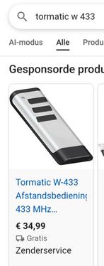 Nieuw - 50x w-433 handzender / afstandsbediening 433Mhz, Doe-het-zelf en Bouw, Ophalen of Verzenden, Nieuw