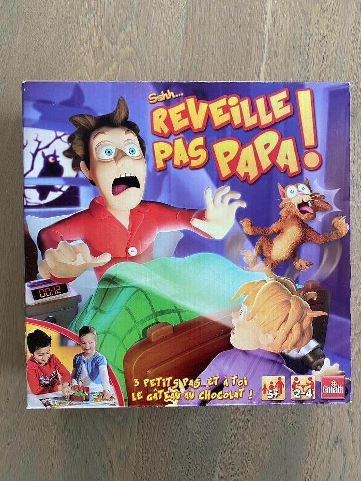 Goliath bordspel „Reveille Pas Papa”, Hobby en Vrije tijd, Gezelschapsspellen | Bordspellen, Gebruikt, Drie of vier spelers, Ophalen of Verzenden