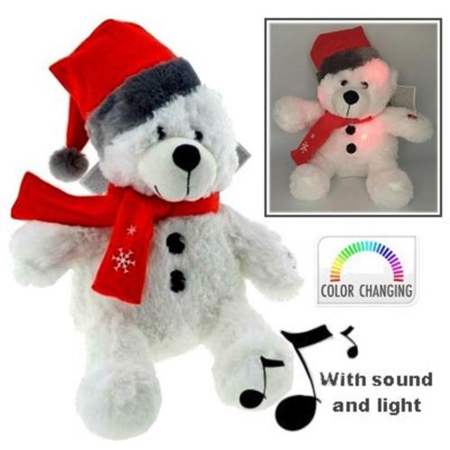 Pluche kerst beer met licht en muziek, Divers, Noël, Neuf, Enlèvement ou Envoi