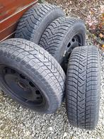 4 winterbanden 175/65 R14 met stalen velgen, Ophalen, 14 inch, Gebruikt, 175 mm
