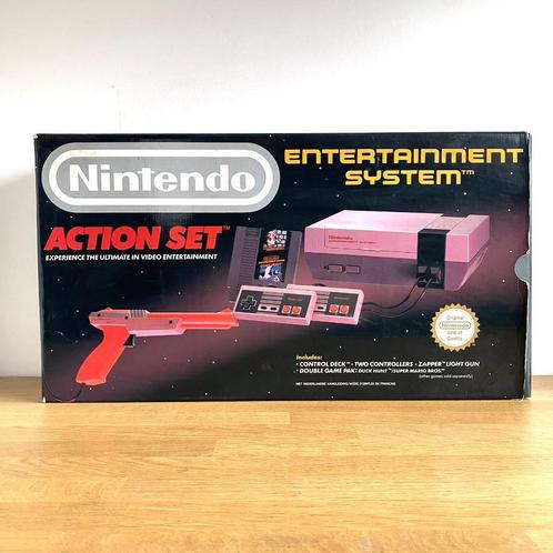 Console Nintendo NES Action Set + Jeux, Consoles de jeu & Jeux vidéo, Jeux | Nintendo NES, Comme neuf, Enlèvement ou Envoi