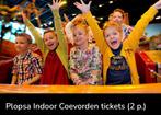 Plopsa indoor Coevorden 2 pers, Tickets en Kaartjes, Ticket of Toegangskaart, Twee personen