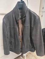 Korte bruine leren herenvest Donar, Ophalen of Verzenden, Gedragen, Maat 56/58 (XL)