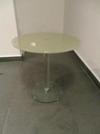 Design salon - bijzettafeltje, Rond, 50 à 100 cm, Comme neuf, Verre