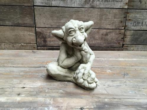 Betonnen tuinbeeld - Goblin / Trol - 2 varianten, Tuin en Terras, Tuinbeelden, Nieuw, Tuinkabouter, Beton, Ophalen of Verzenden
