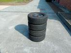 4 winterbanden op stalen velg, Auto-onderdelen, Banden en Velgen, Ophalen, Gebruikt, 16 inch, Banden en Velgen