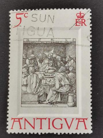 Antigua 1971 - Pâques - art - Albrecht Dürer, Enlèvement ou Envoi, Affranchi, Amérique du Nord