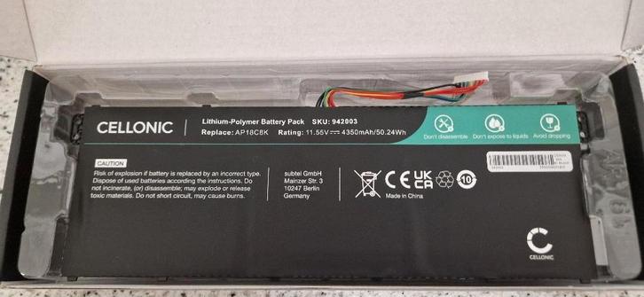 Batterij voor Acer laptop type AP18C8K !NIEUW!, Computers en Software, Accu's en Batterijen, Nieuw, Ophalen of Verzenden