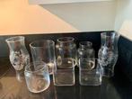 Vases en verre transparent, Enlèvement ou Envoi, Comme neuf, Blanc, Verre