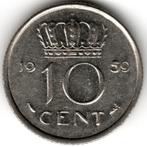 Nederland : 10 Cent 1959 KM#182 Ref 16362, Ophalen of Verzenden, Koningin Juliana, 10 cent, Losse munt